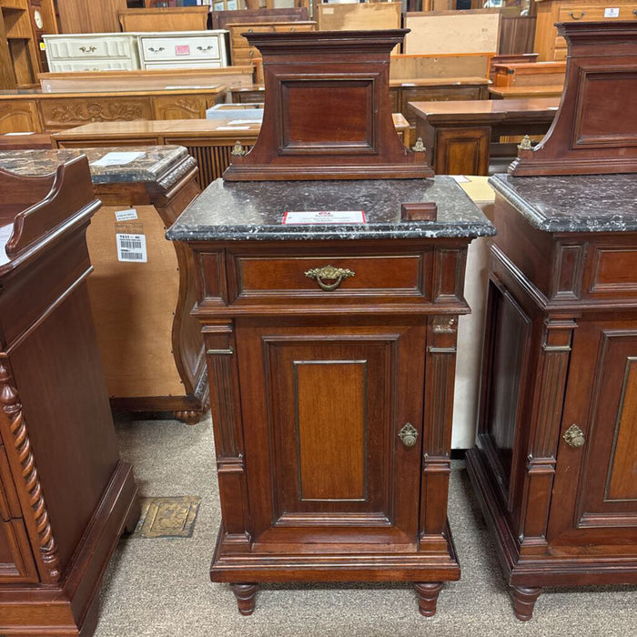 Marble Top Antique Nightstand (TI)