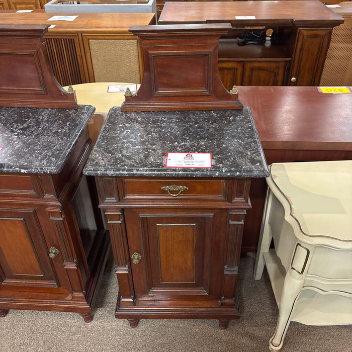 Marble Top Antique Nightstand (TI)
