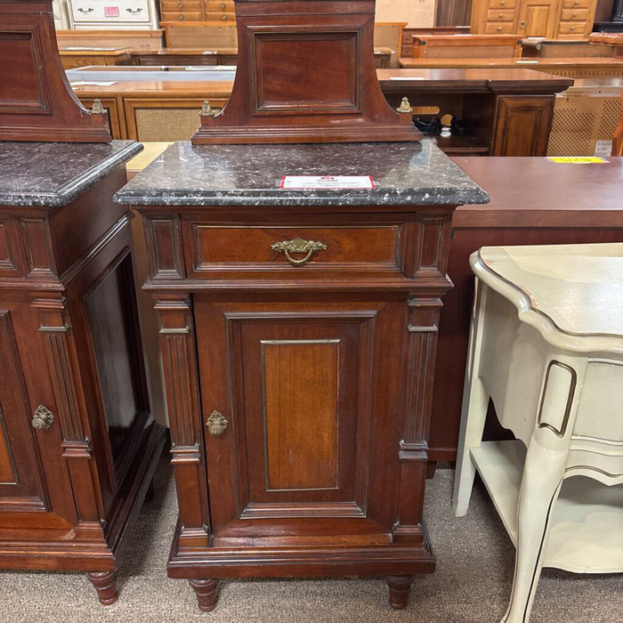 Marble Top Antique Nightstand (TI)