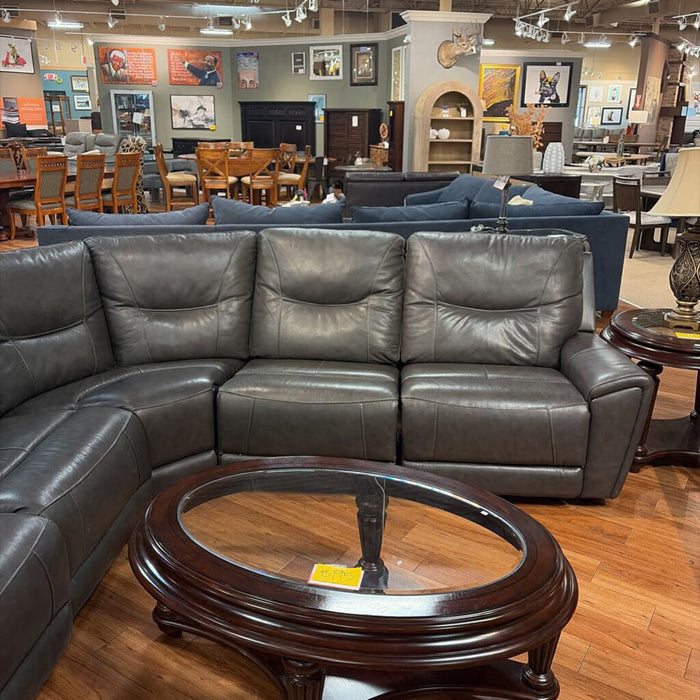 LaZboy Leather Reclining Sectional(BIMK)