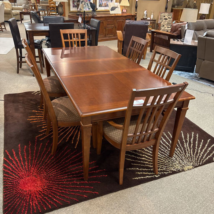 Brown Dining Table+6Ch+2L+Pads (MAK)
