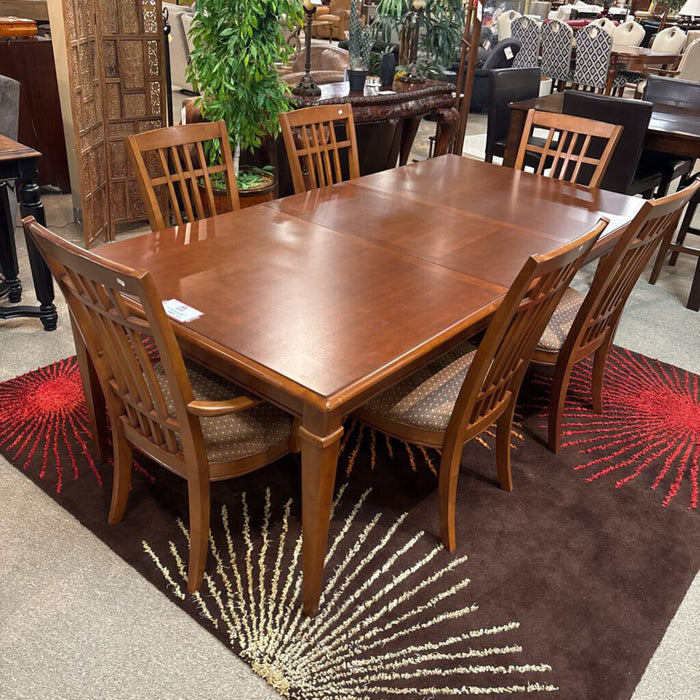 Brown Dining Table+6Ch+2L+Pads (MAK)