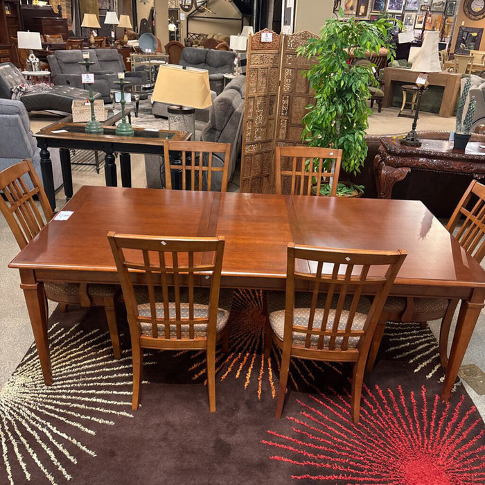 Brown Dining Table+6Ch+2L+Pads (MAK)