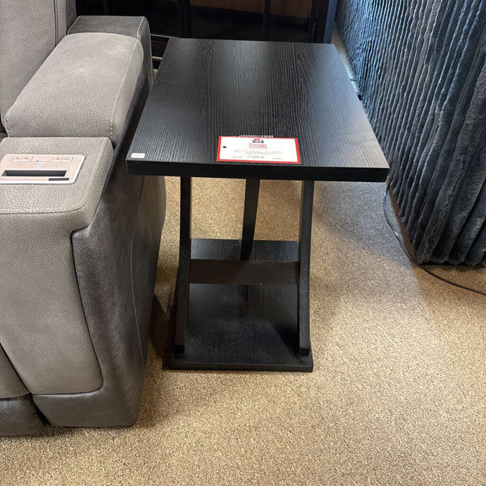 Black Abstract Legged End Table(KL)