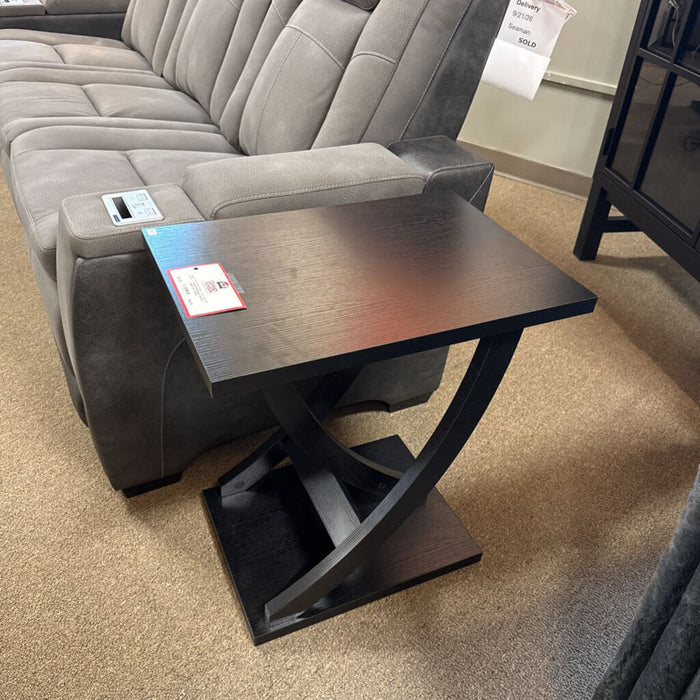Black Abstract Legged End Table(KL)