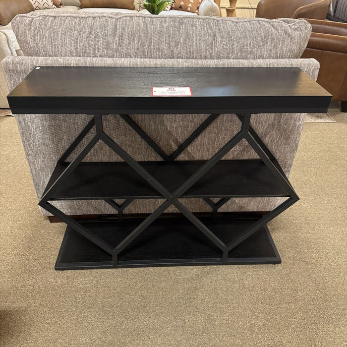Black 3-Tier Sofa Table(TI)