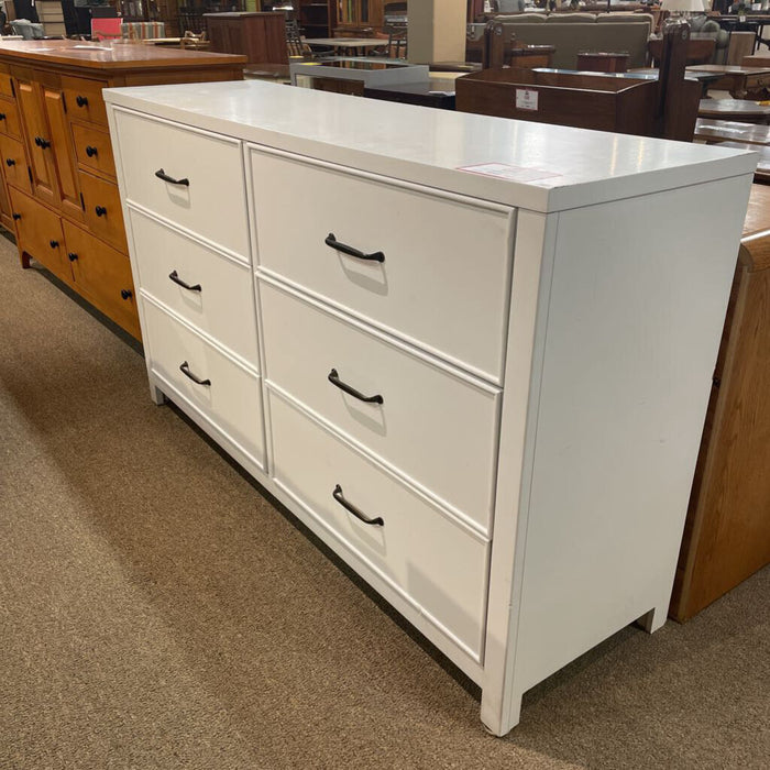 6-Drawer White Dresser(LSH)