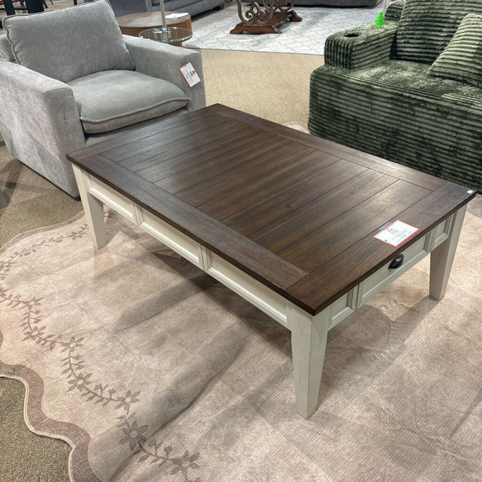 Large Two-Tone Rect. Coffee Table(BTK)