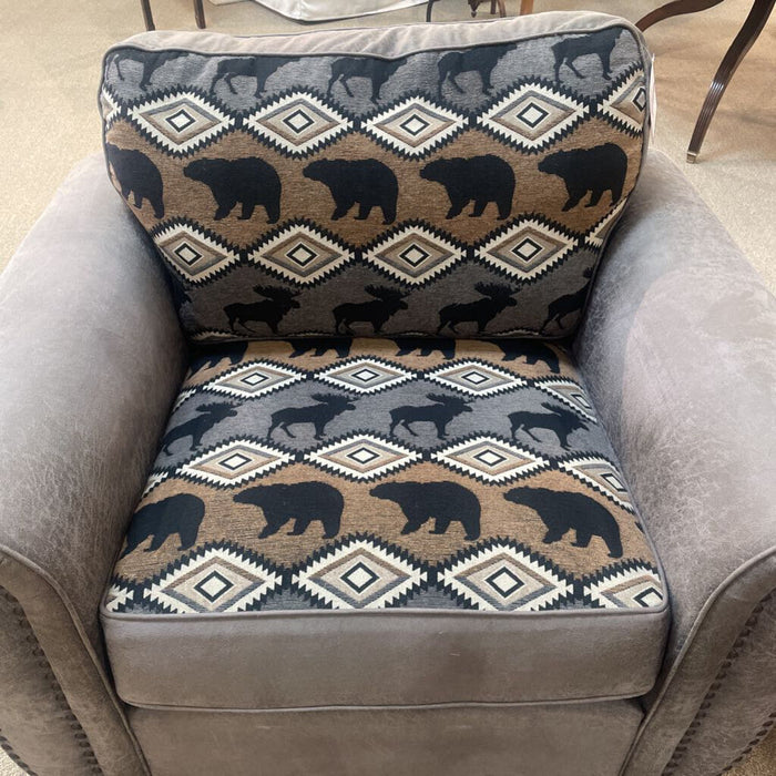 Porter Bear Patterned Fabric CH(ALK)
