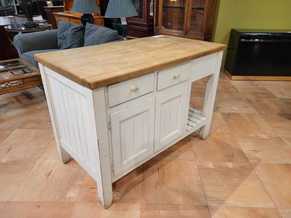 4-Drawer Butcher Block Table (BHA)
