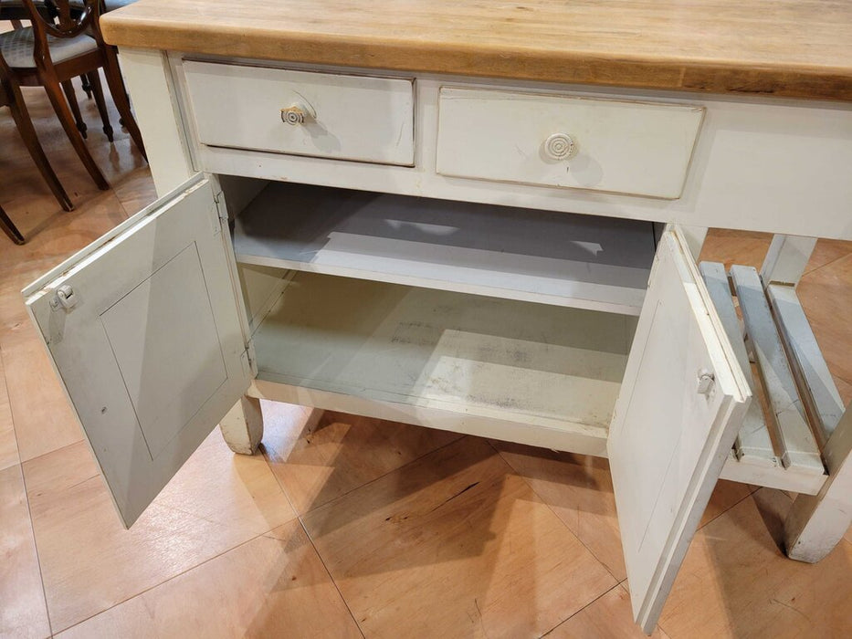 4-Drawer Butcher Block Table (BHA)