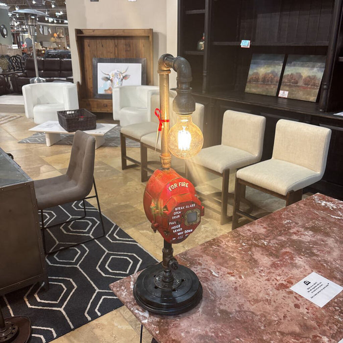 Fire Dept. Pipe Cali Box Desk Lamp (MAK)