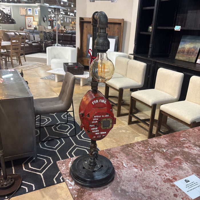 Fire Dept. Pipe Cali Box Desk Lamp (MAK)