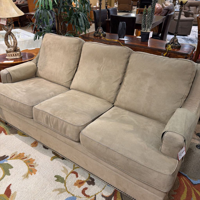 Flexsteel NH Suede Fabric Sofa(BBLK)