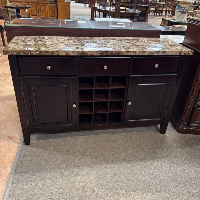 Granite Top DW Buffet / Wine Cabinet (BTK)