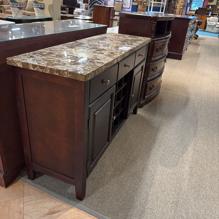 Granite Top DW Buffet / Wine Cabinet (BTK)