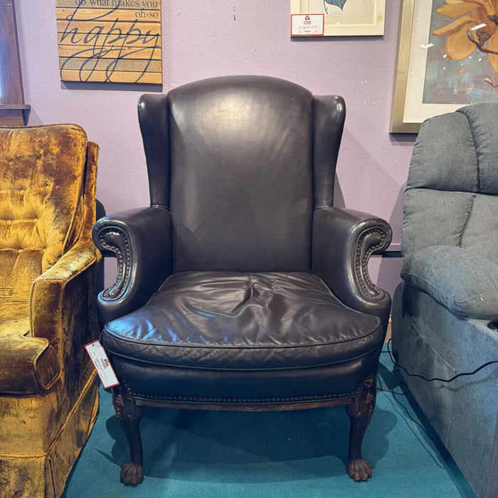 Leather Wingback Chair(BII)