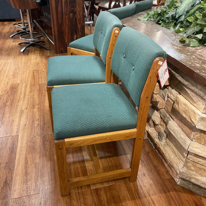 S/4 LW/Green Fabric DR Chairs(TI)