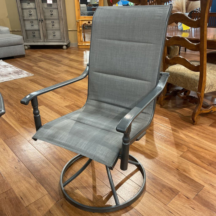 GT/Grey Patio Table w/ 4 Swivel CH(ALK)