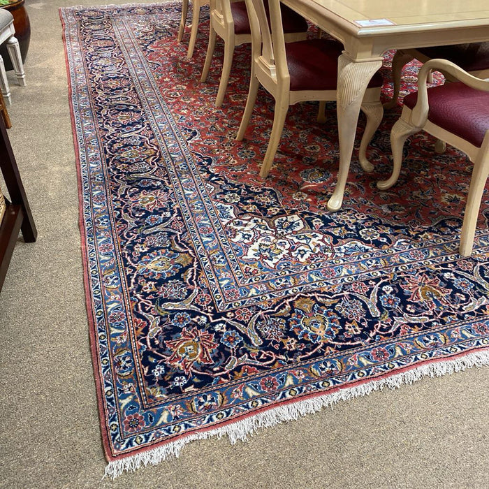 Large Red/Blue Paisley Area Rug(ALK)