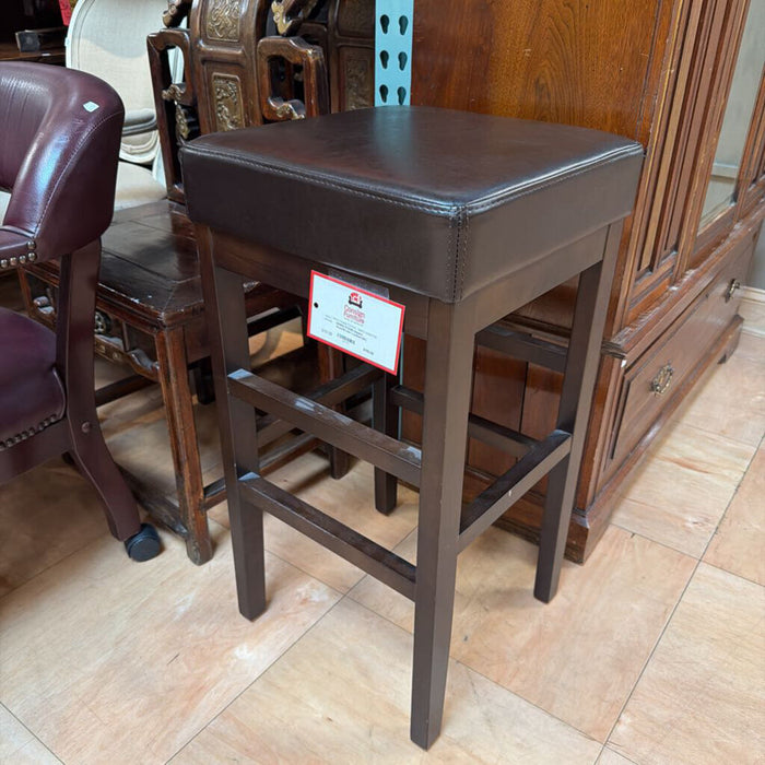 Square Stool/Brown Leather(SK)