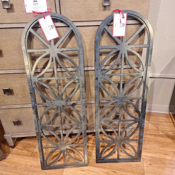 Black & Gold Window Wall Hanging Decor (CT)