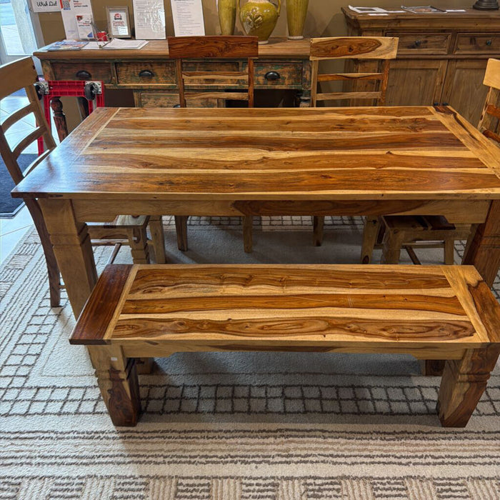 LW Table + Bench + 4 Chairs (BHLK)