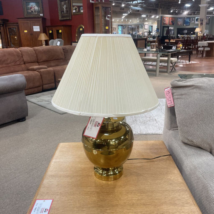 Gold Bulbous Table Lamp(LS)