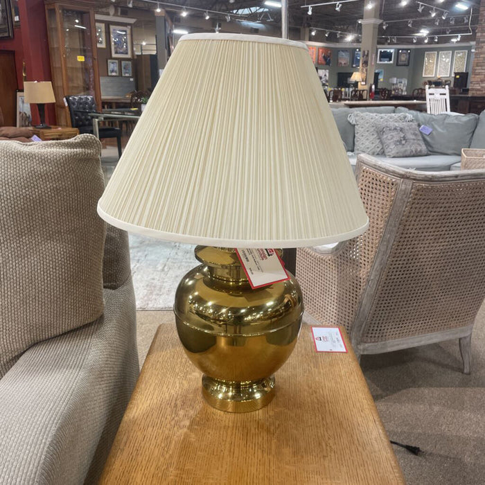 Gold Bulbous Table Lamp(LS)