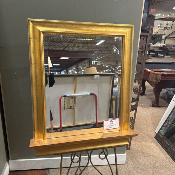 Gold Wall Mirror w/ Mantle(TI)