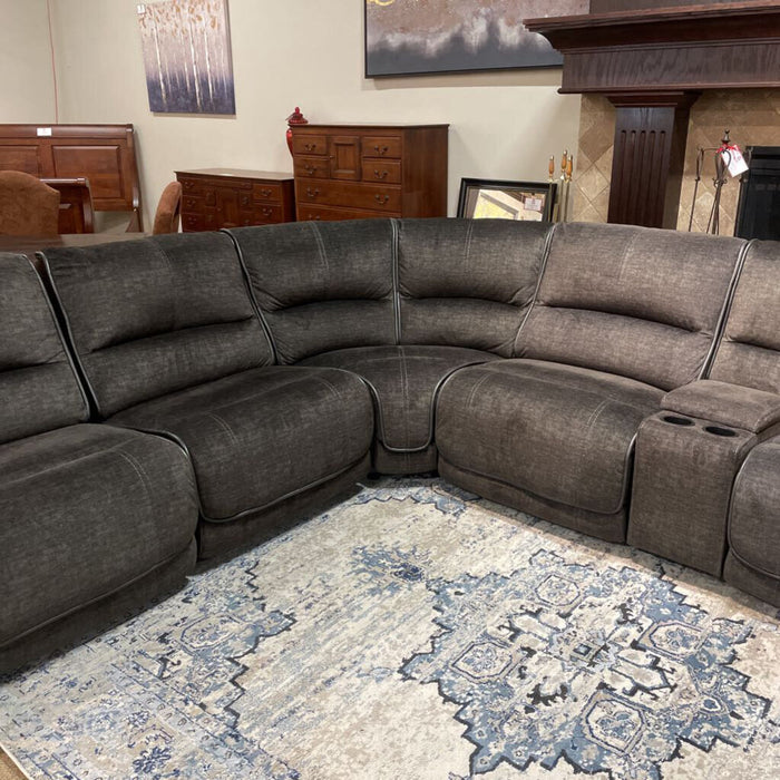 Dark Grey Powered Sectional(BCHH)