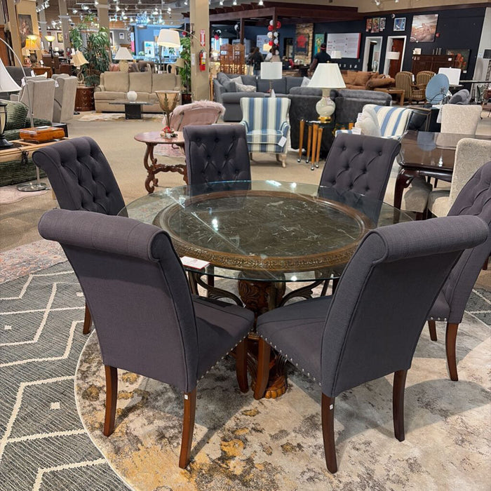 GT/Stone Inlay DR Table w/ 6CH(MKH)