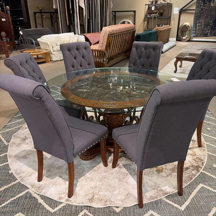 GT/Stone Inlay DR Table w/ 6CH(MKH)