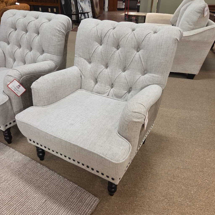 Grey Two-Tone Tufted NH Chair(AMK)