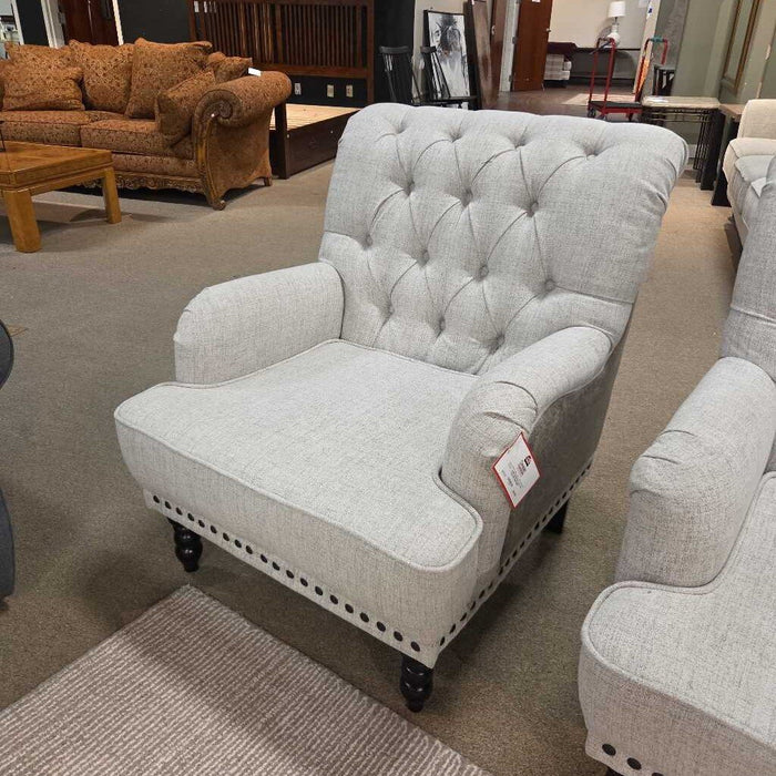 Grey Two-Tone Tufted NH Chair (AMK)