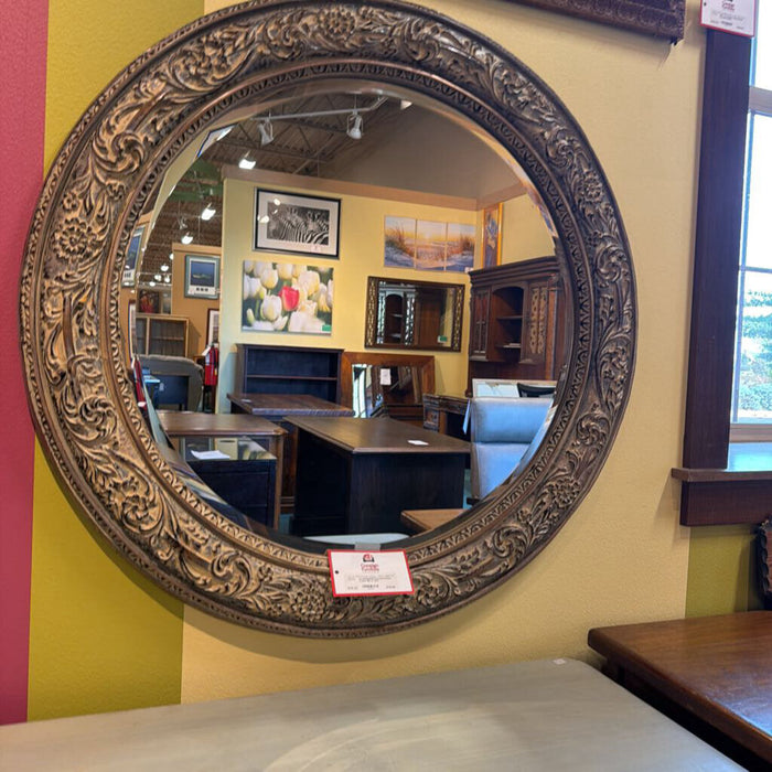 Round Ornate Frame Mirror (SK)