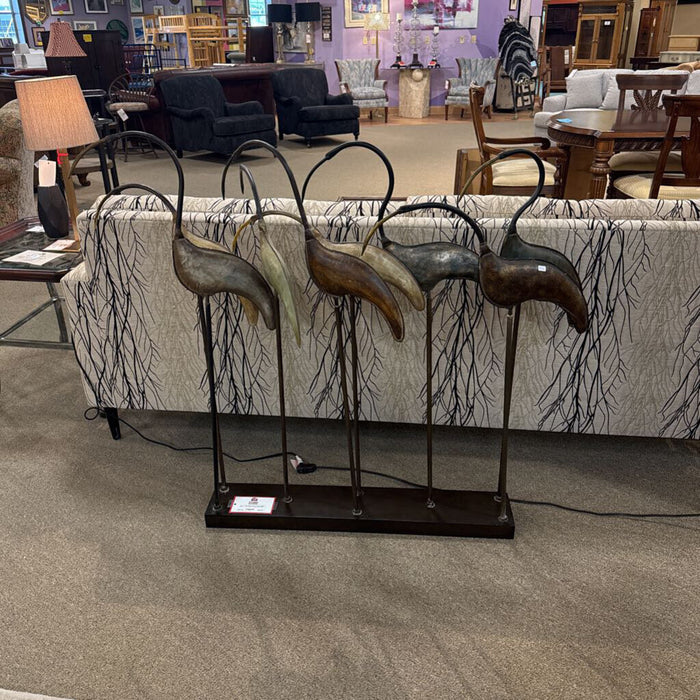 Metal Flamingo Decor (BII)