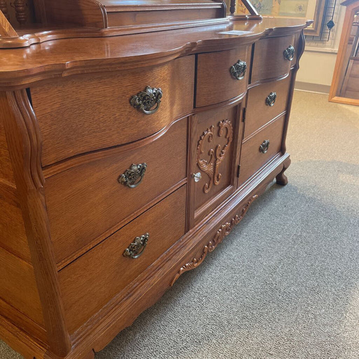 7-Drawer Long Mirrored Dresser(ALK)