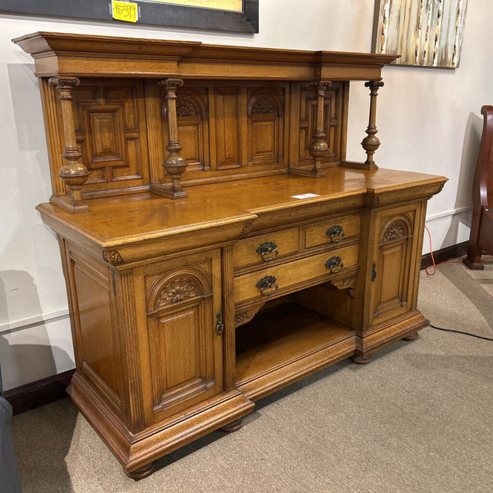 2PC Large Antique Ornate Buffet(BKHH)