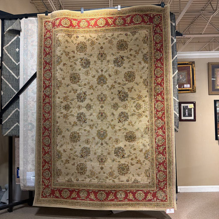 Tan/Red Paisley Area Rug(BAH)