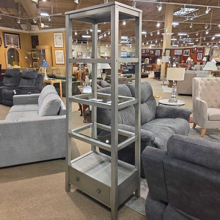 Grey Bookshelf w/ 1-Drawer(BTK)