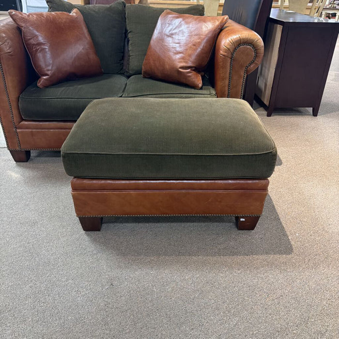 Leather/Fabric Square Ottoman(TI)
