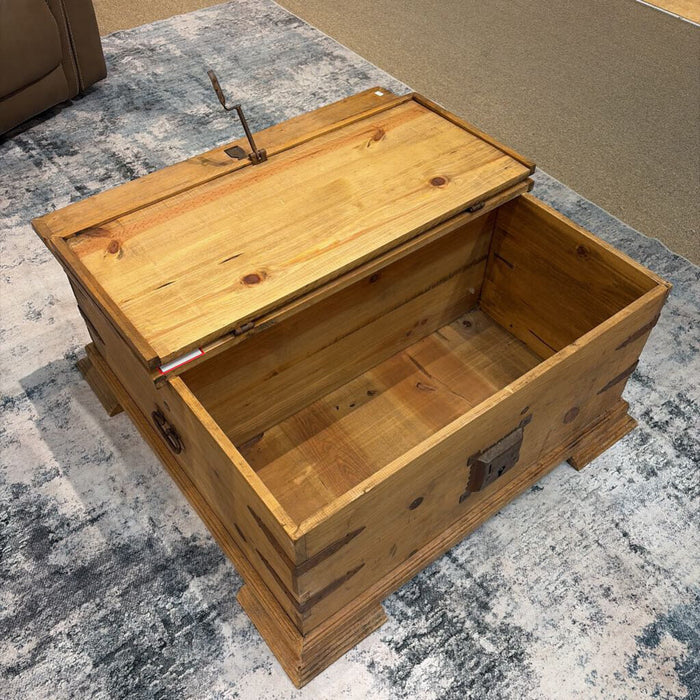 Metal Accented Storage Coffee Table(LSH)