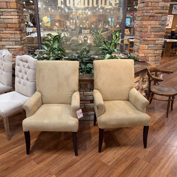 S/2 Pottery Barn Fabric DR Chairs(BTK)