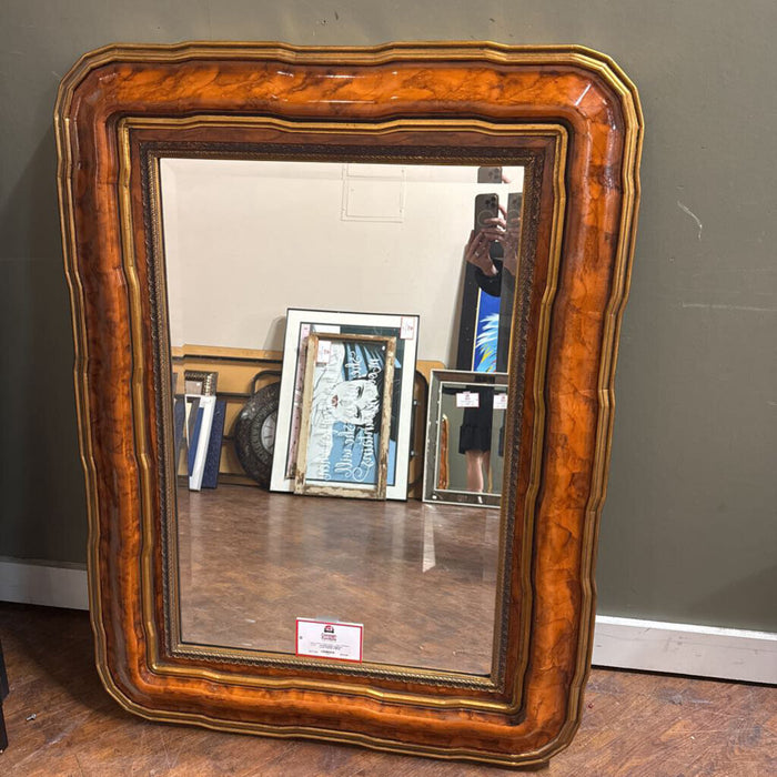 Gold/Red Large Wall Mirror(BHA)