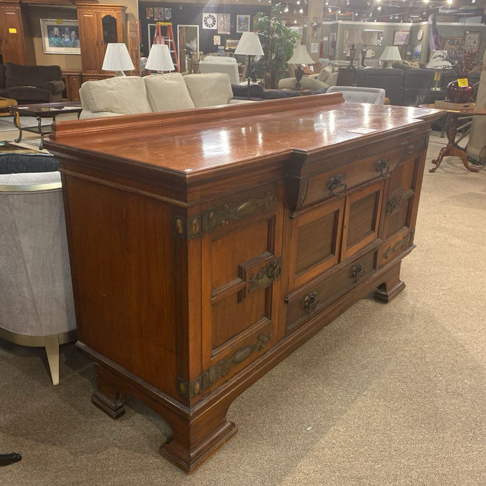 2-Door Large Mahogany Buffet(TIH)