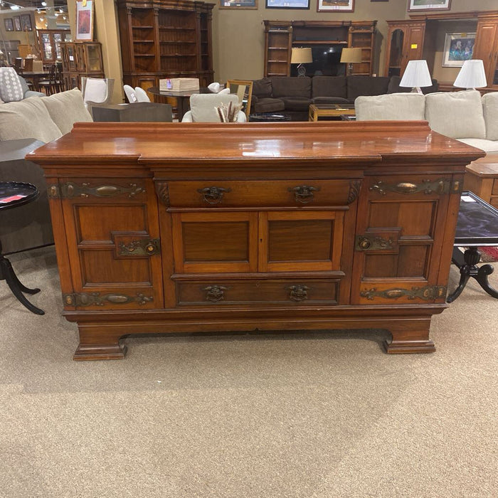 2-Door Large Mahogany Buffet(TIH)
