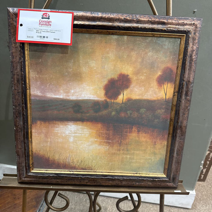 2-Trees DW Framed Art(LS)