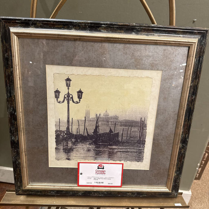 Lamp Post DW Framed Art(LS)