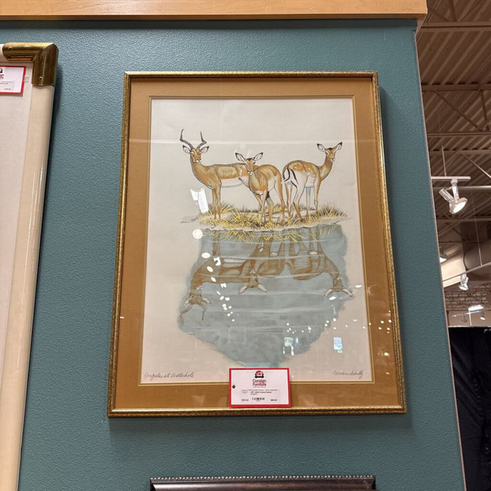 Gold Framed Animal Art(AT)